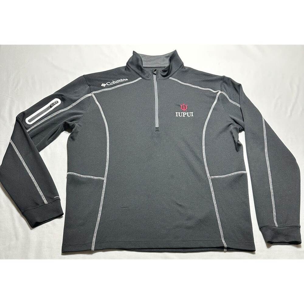 IUPUI Columbia Golf 1/4 Zip Pullover Mens Medium Indiana Purdue University *READ